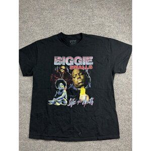 Biggie Smalls Shirt Mens XL Black Life After Death Graphic Rap Hip Hop Tee